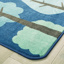 KIDSoft Tranquil Trees Rug, 6' x 9', Rectangle, Blue